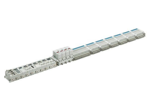 Electro-pneumatic Regulator Integrated Type 64-station Compatible Manifold Plug-in Compact 5-Port Solenoid Valve JSY3000-P