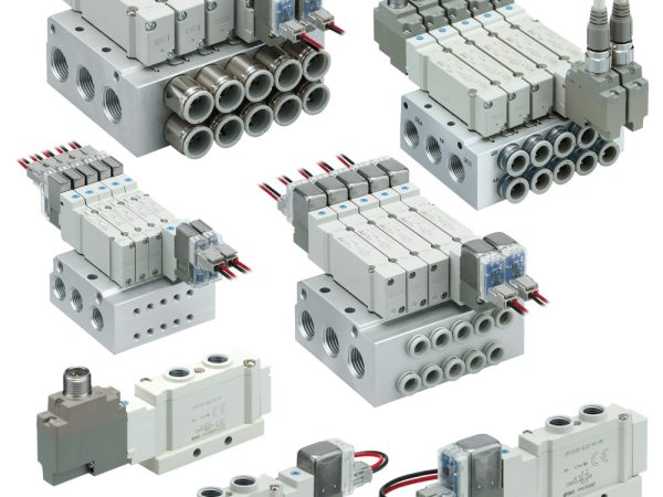 Compact 5-Port Solenoid Valve/Non Plug-in Type JSY1000/3000/5000