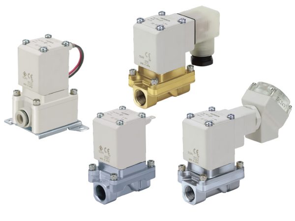 Zero Differential Pressure Type/Pilot Operated 2 Port Solenoid Valve (2 Way Valve) VXZ