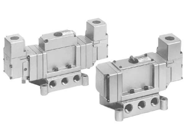 Large Size 5-Port Solenoid Valve VP4□50/4□70