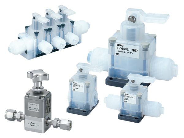 High Purity Chemical Liquid Valve/Manually Operated (Integrated Fitting Type/Threaded Type) LVH