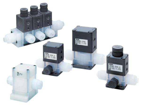 High Purity Chemical Liquid Valve/Air Operated, Integrated Fitting Type LVC